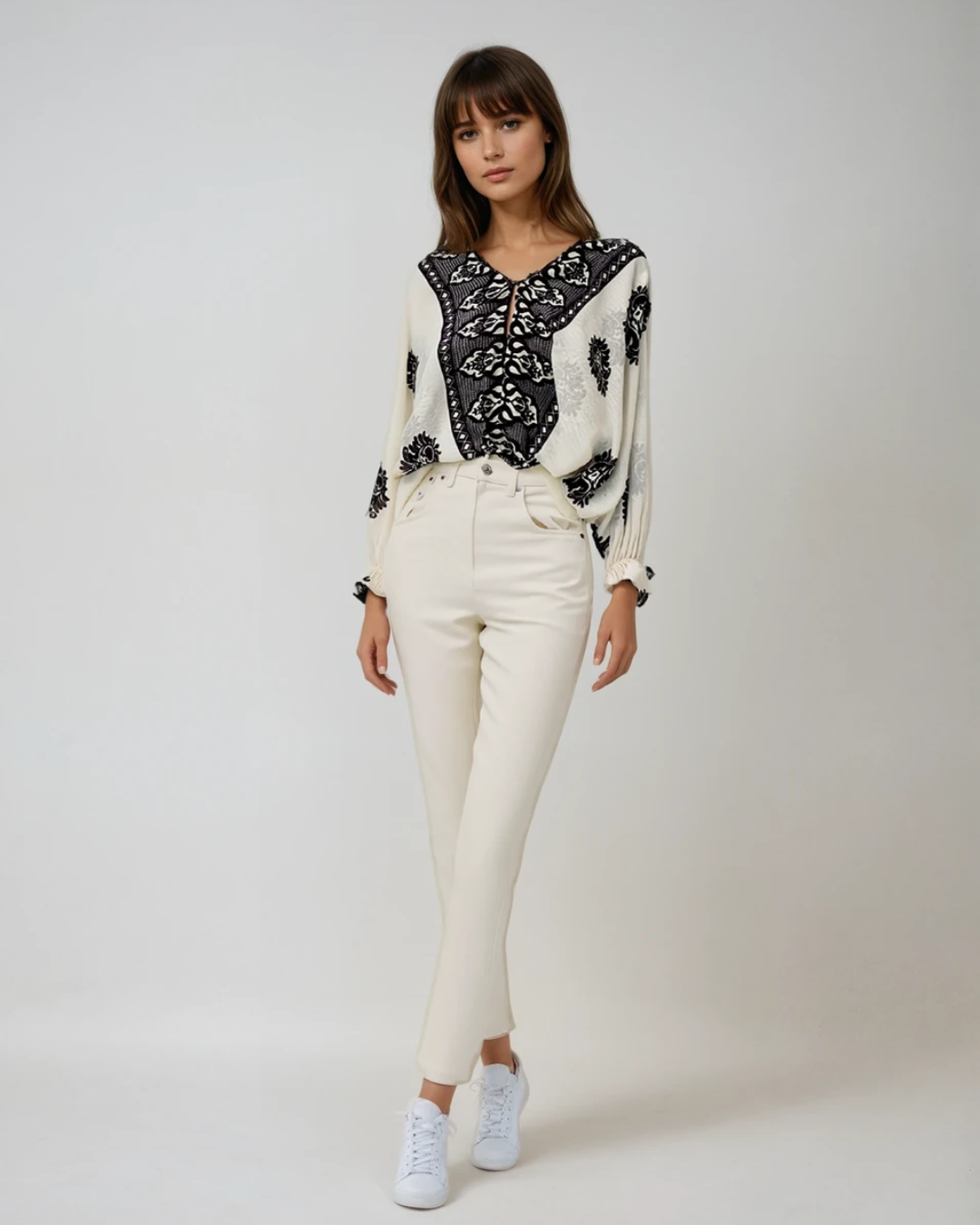 Blouse Greece I Zwart