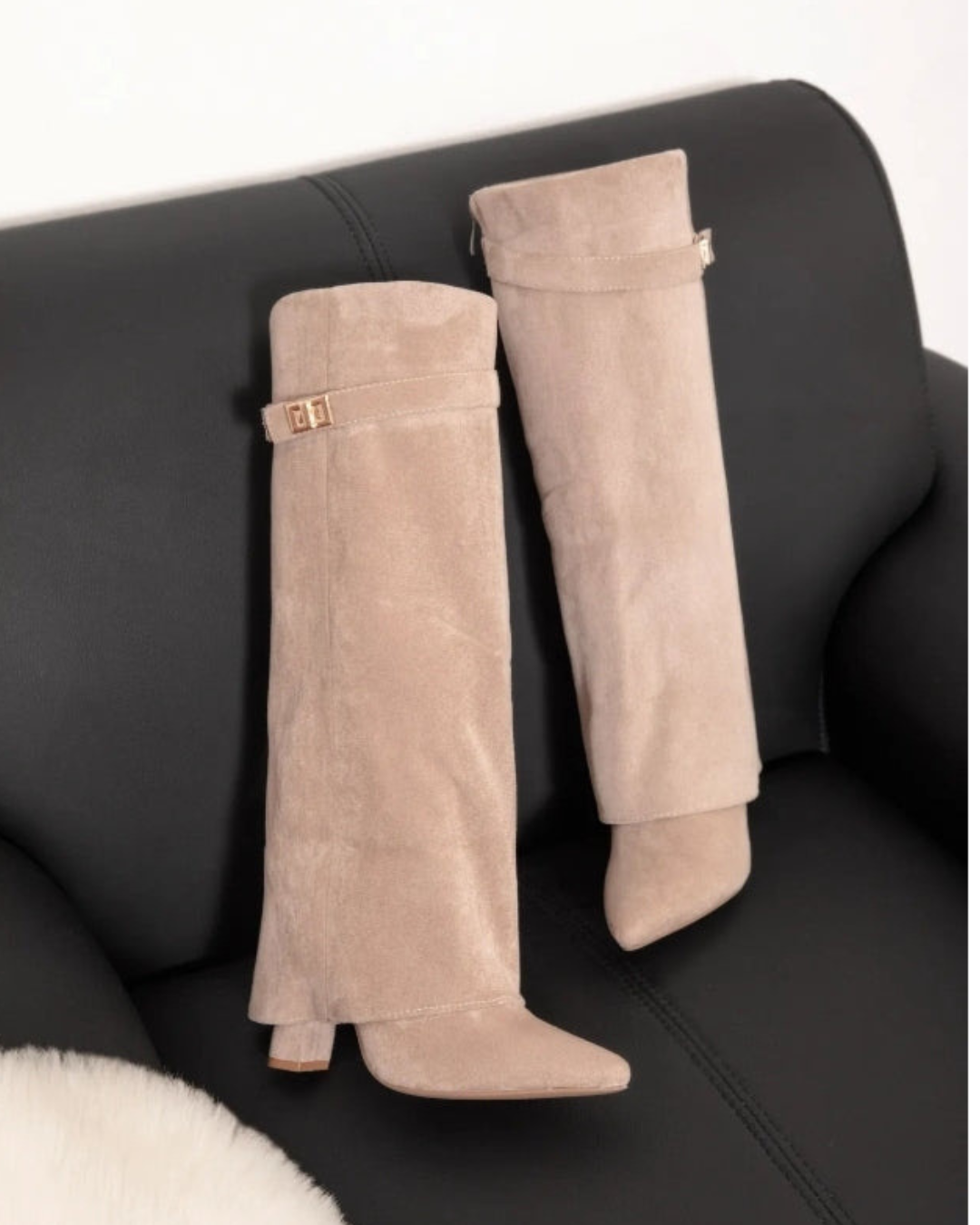 Laarsjes JLO |  Suède Taupe