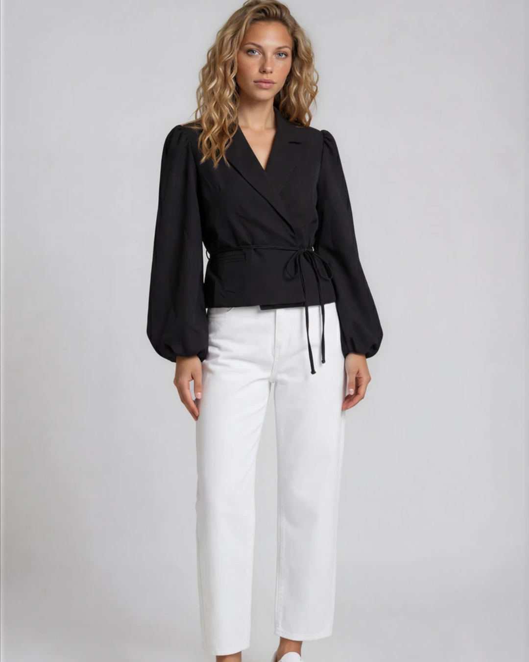 Blazer strik | Zwart