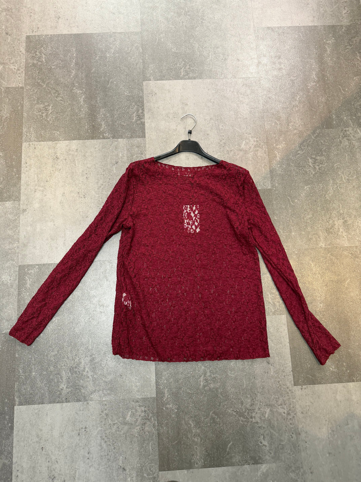 Transparant Top Sophie | Bordeaux