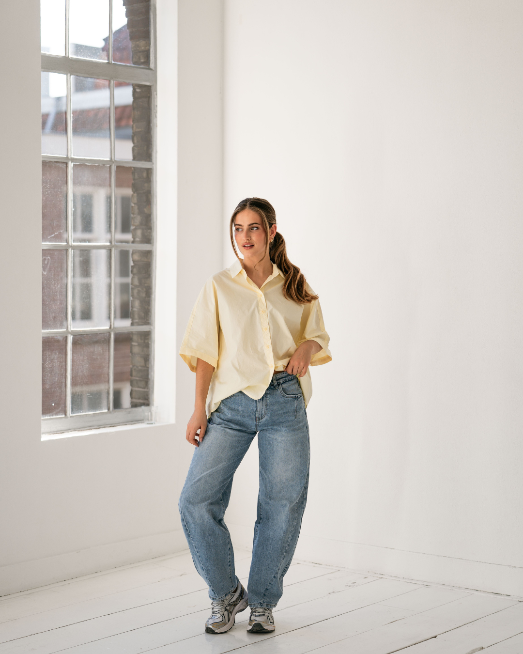 Barrel / Balloon Jeans Carly I Blauw