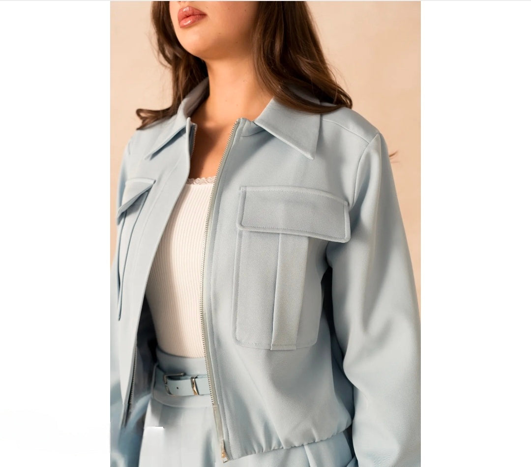 Pak Bomber I Licht Blauw