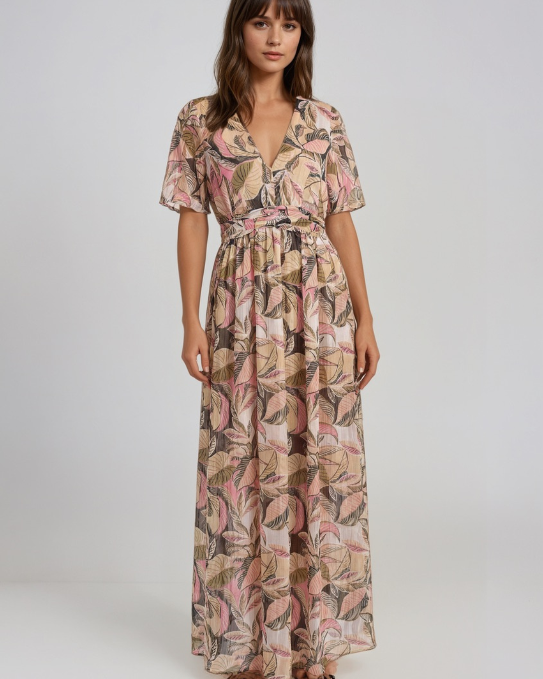 Jurk Lara Lang  I Multicolour