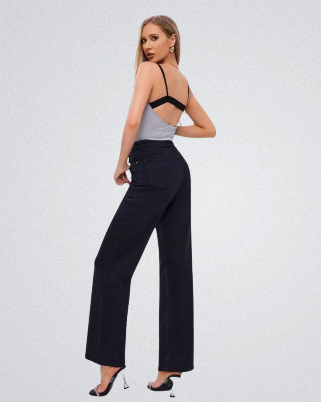 Hello miss Wide-Leg | Diep Zwart