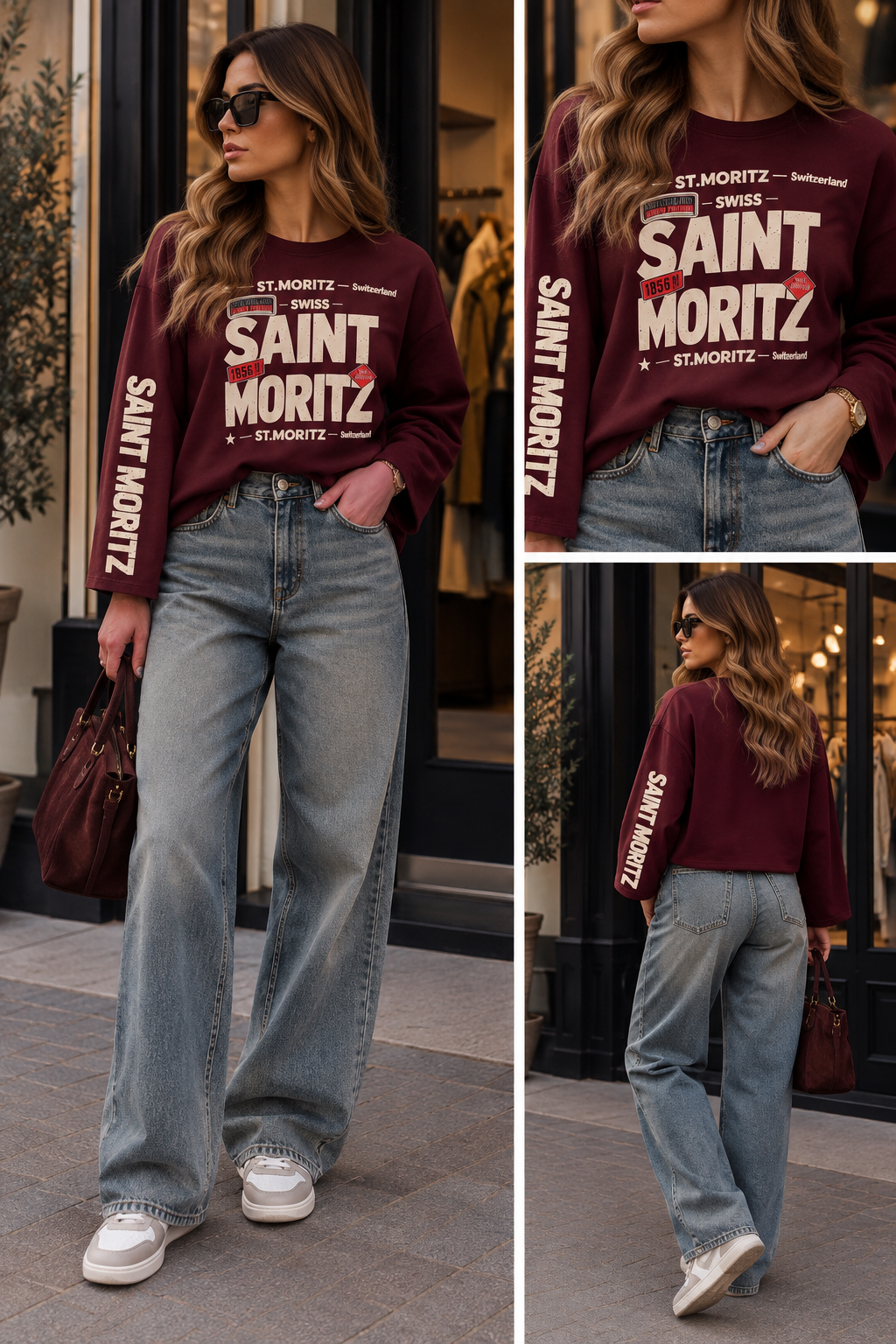 Longsleeve Saint Moritz | Bordeaux