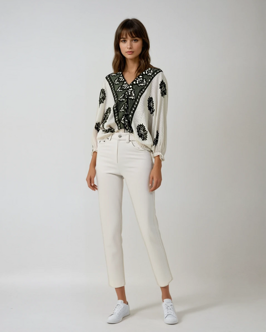 Blouse Greece I Groen
