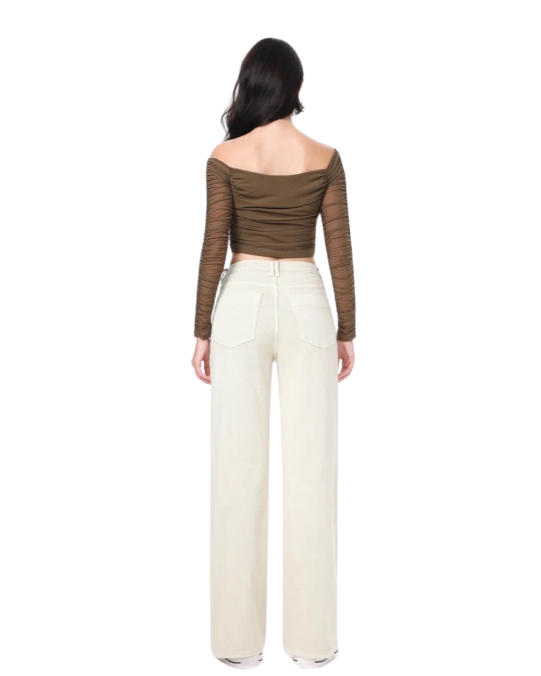 Hello miss Wide-Leg Dubbel zak | Beige