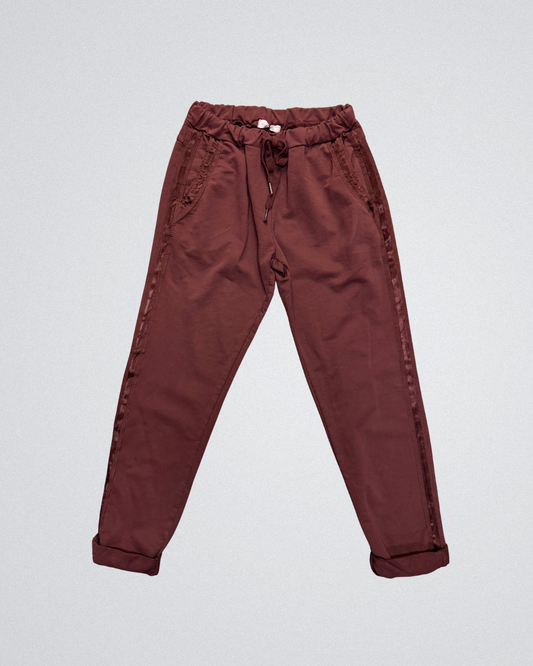 Comfy broek I Bordeaux
