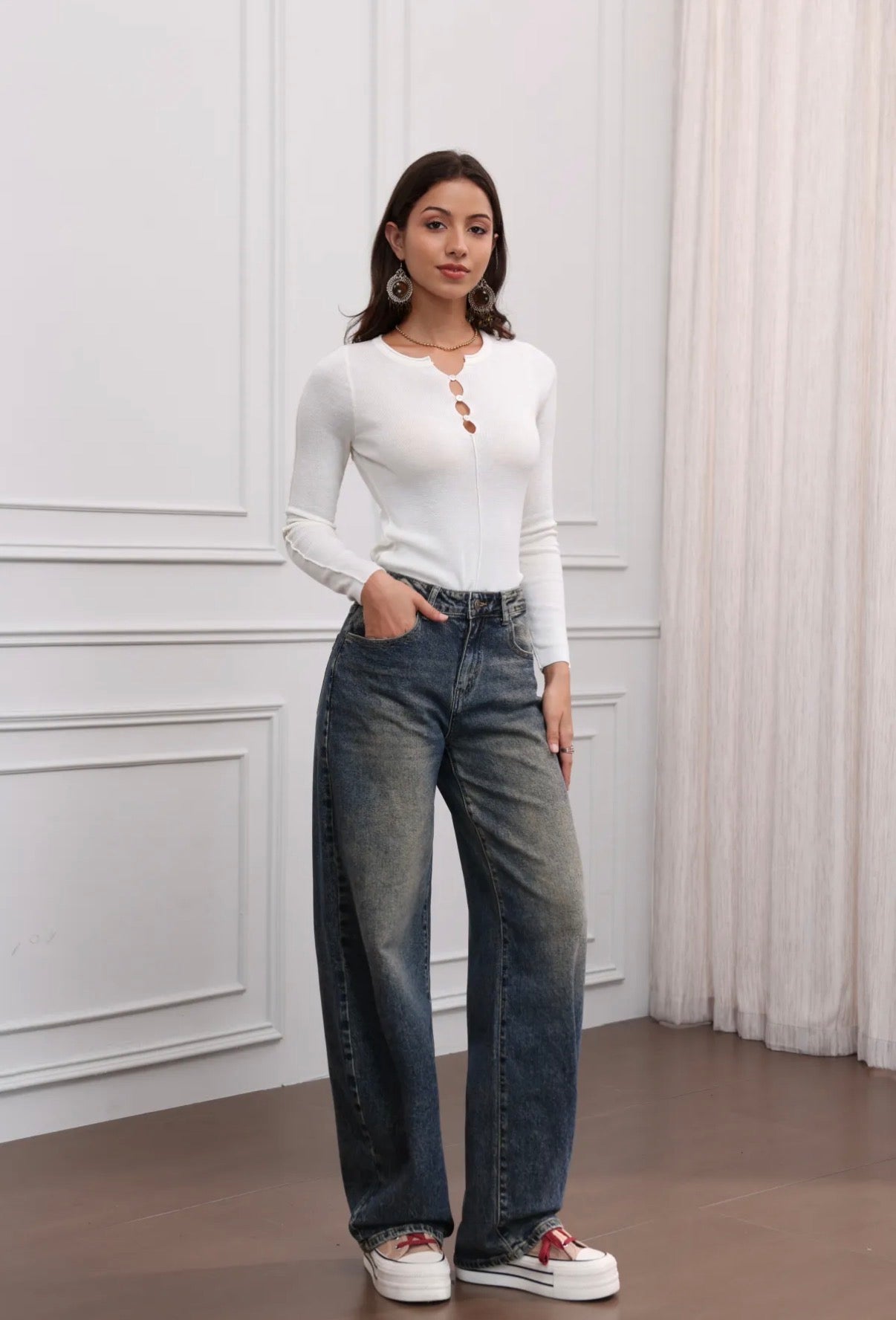 Balloon vintage jeans  I Blue wash