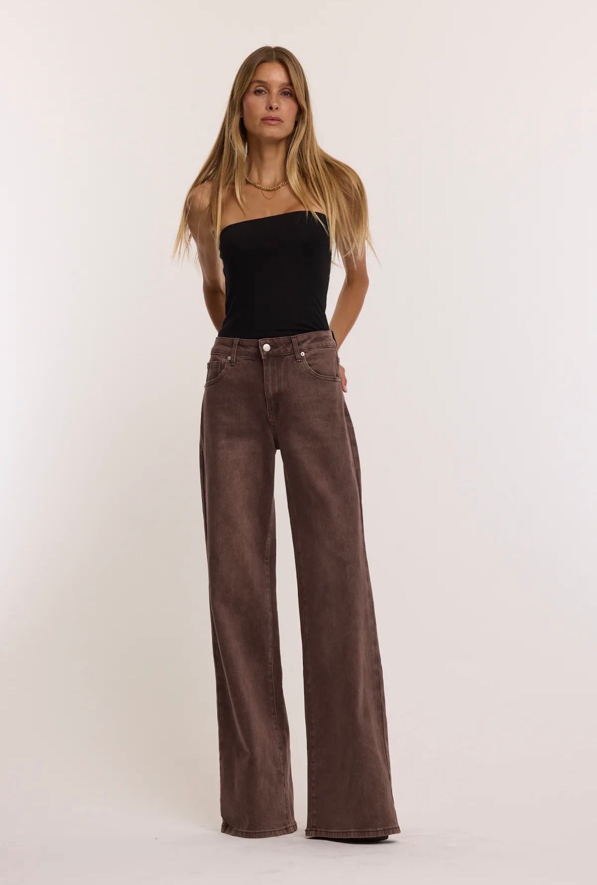 Isabella Wide-Straight-Leg | Bordeaux/Bruin TALL