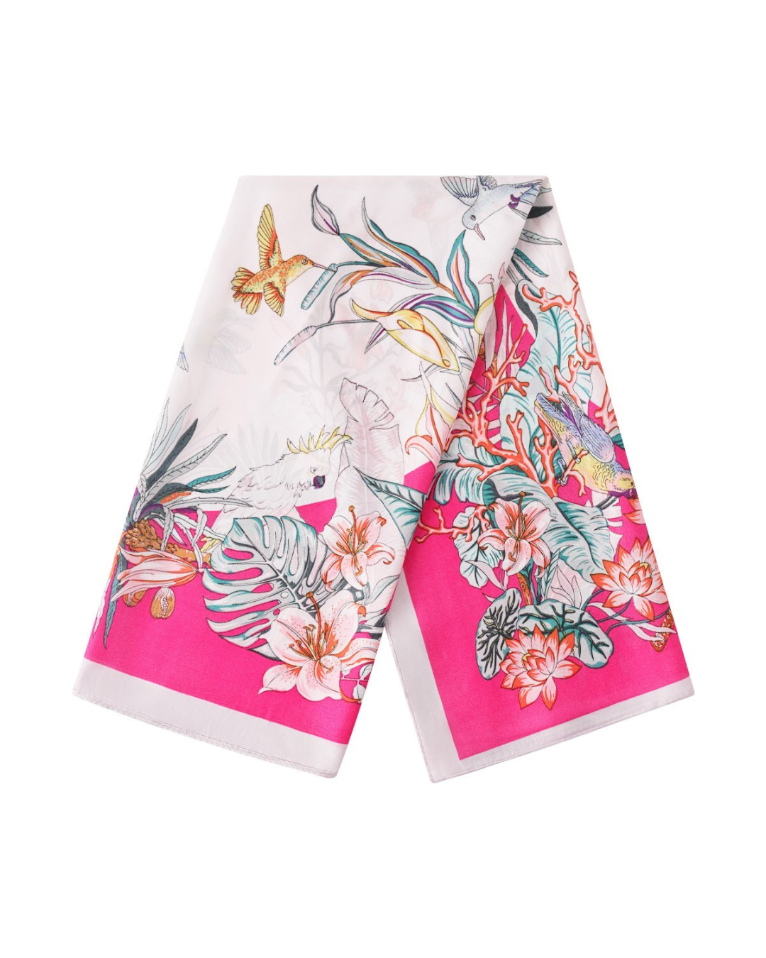 Tropische Sjaal Fuchsia