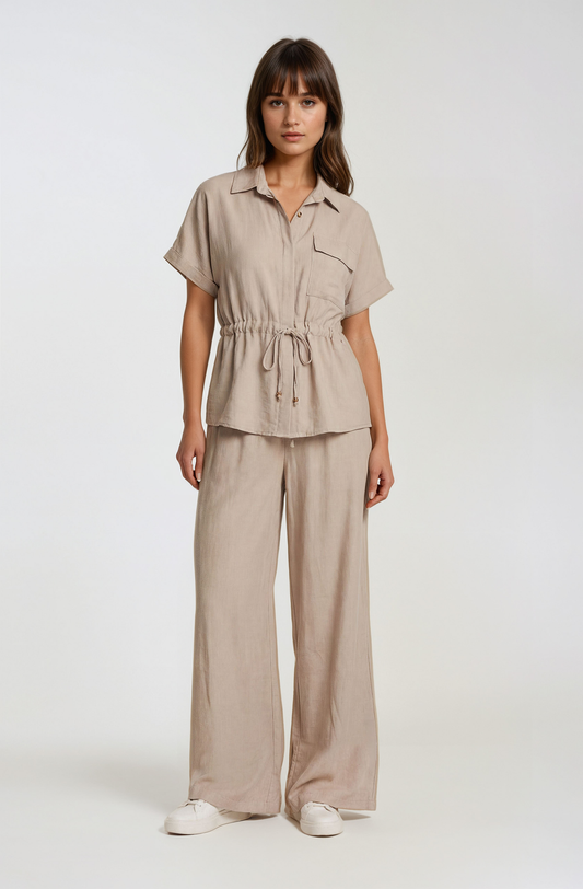 Tweedelig set gimme richery I Beige