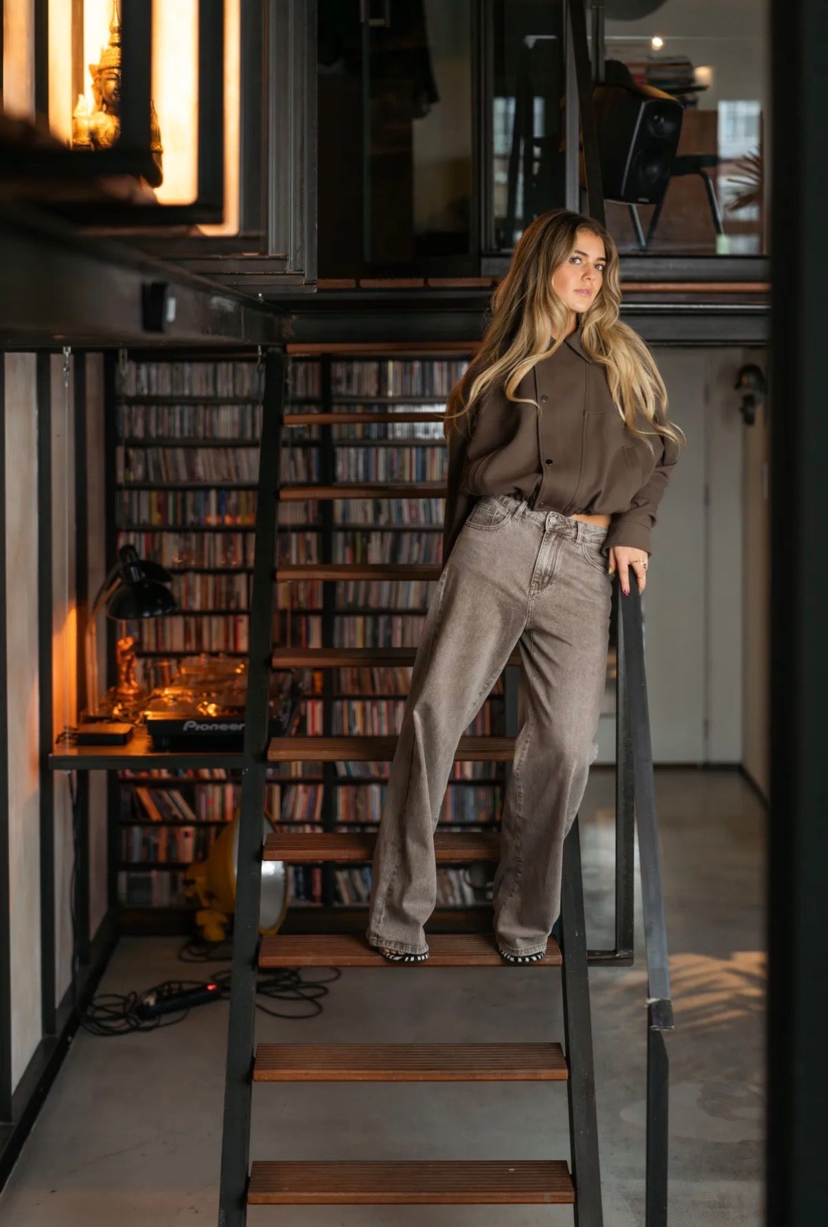 Wide-Leg vintage Jeans | Taupe