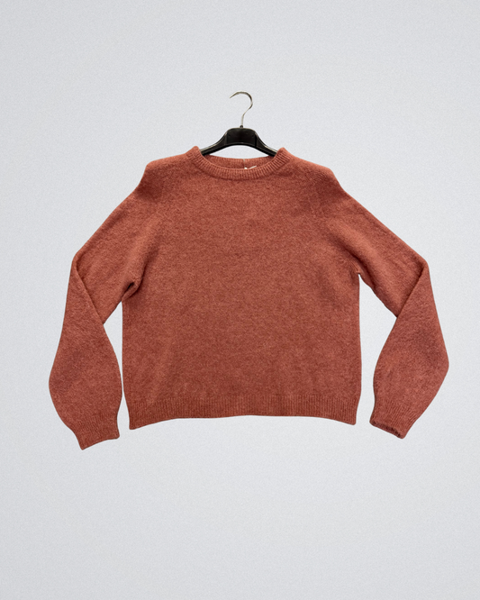 Trui Alpaca lange mouw | Oud Rose