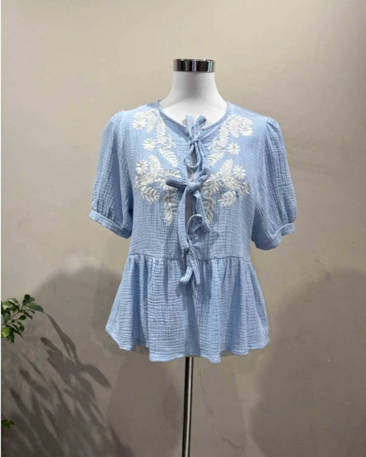 Blouse Pappilone | Blauw