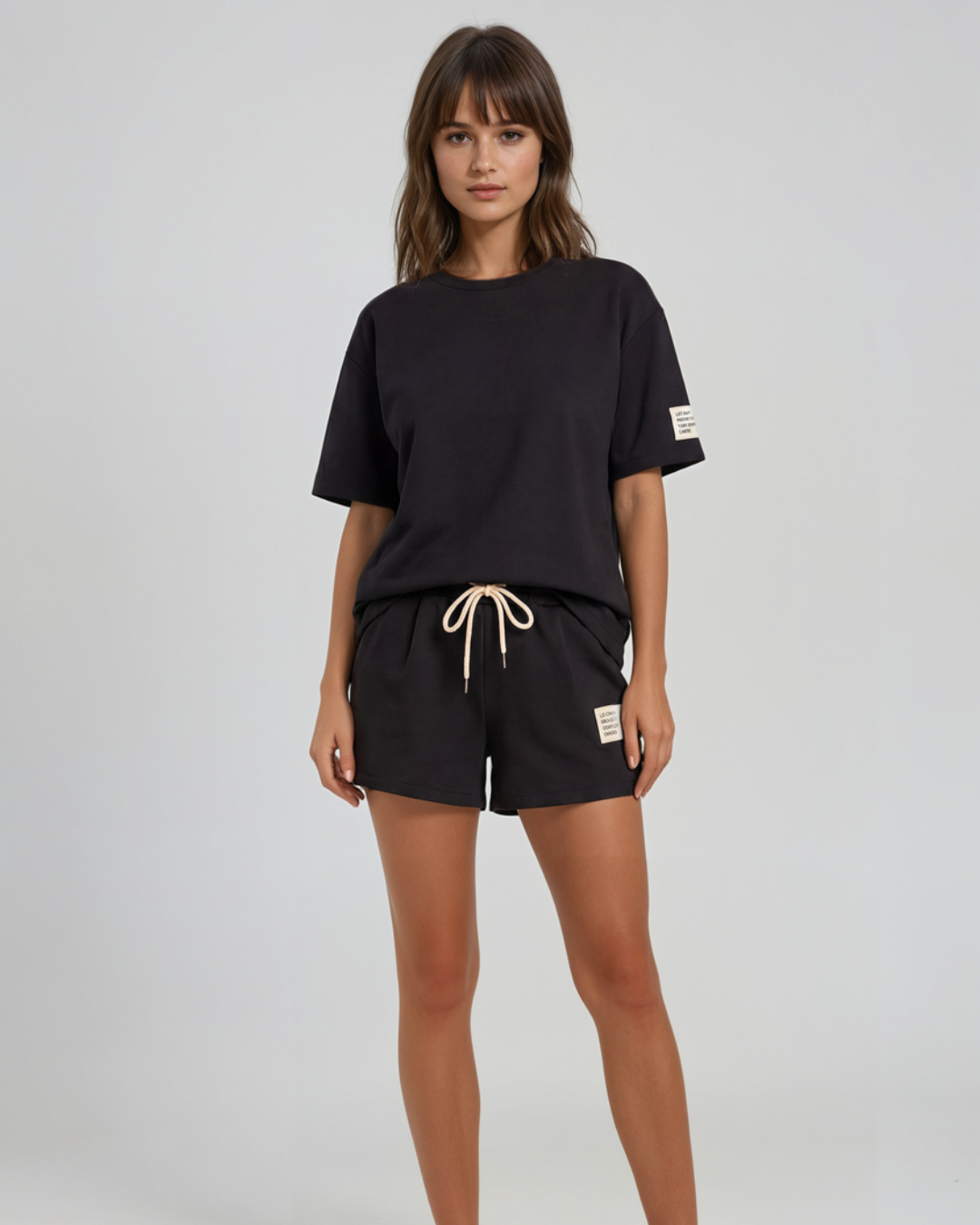 Comfy set badge summer I Zwart