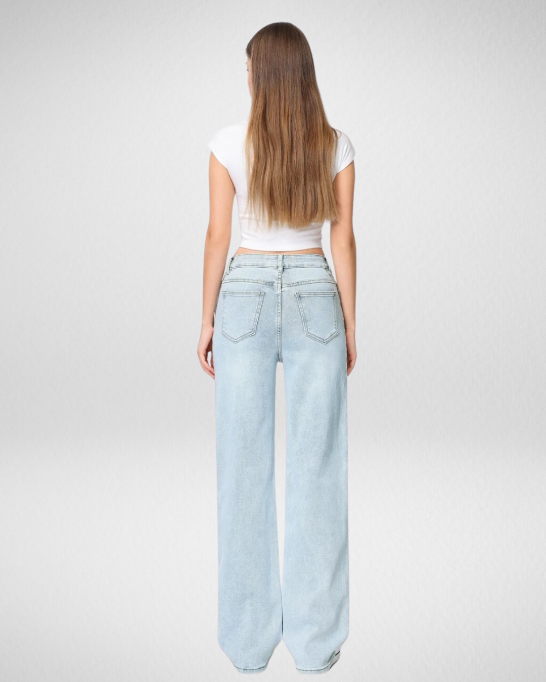 Hello miss Wide-Leg| Licht blauw