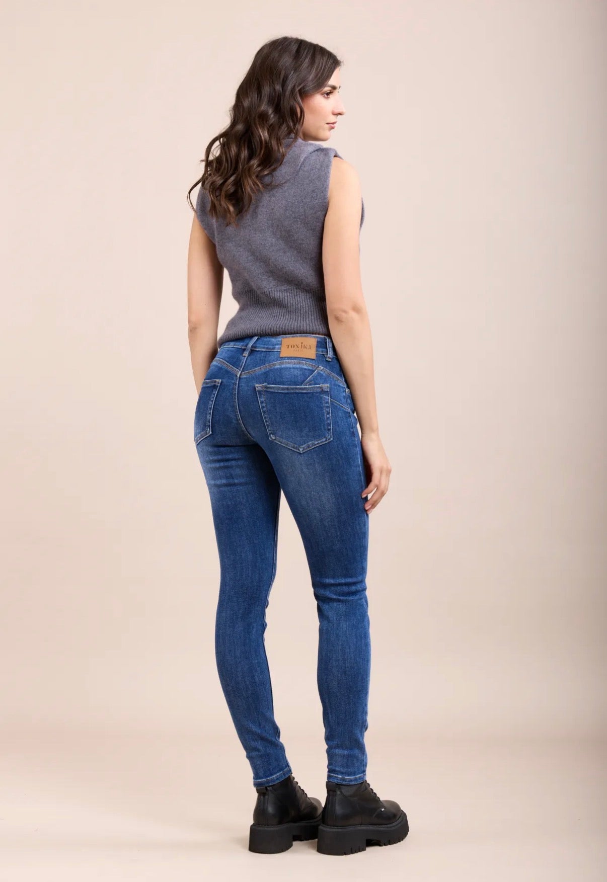 Toxik Jogg Jeans Push-up  | Fall wash Blauw
