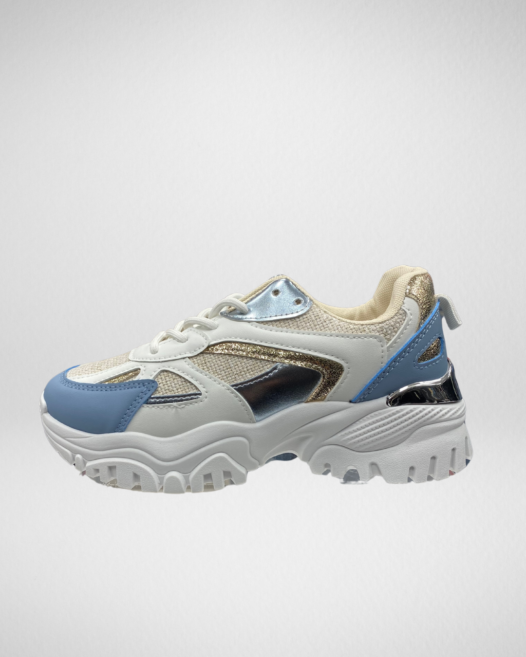 Sneakers I Blauw/Beige