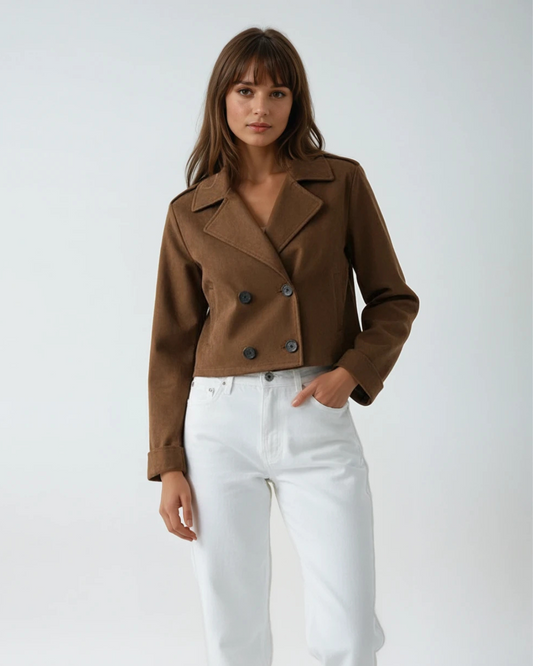 Trenchcoat Suede | Bruin