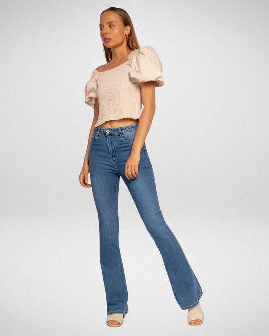 Flaired Jeans I Blauw