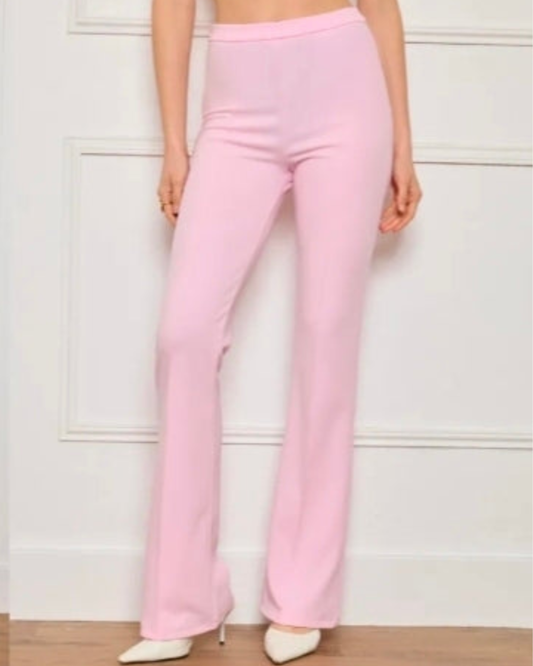 Flaired broek Stof | Rose