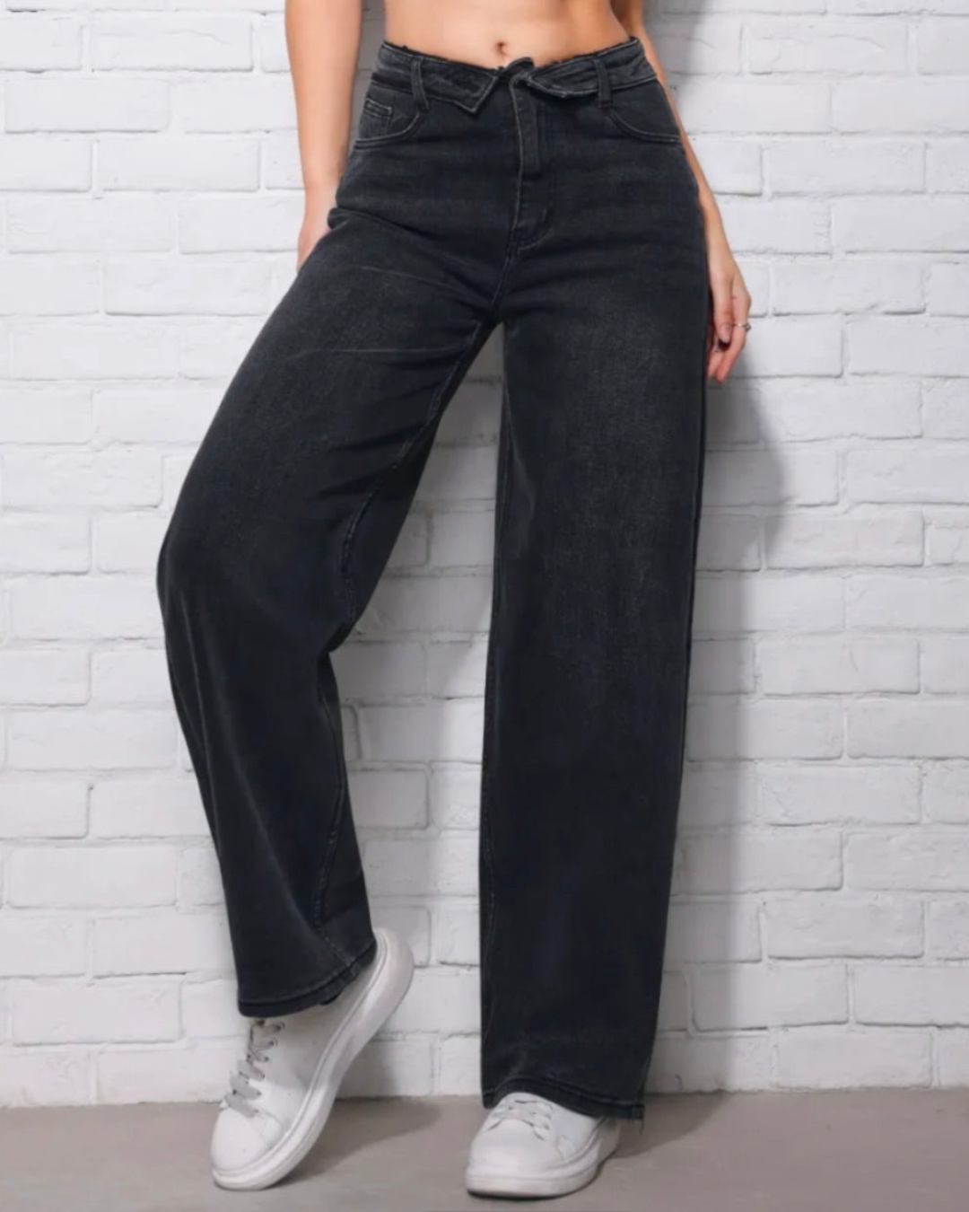 Hello-miss Barrel Jeans | Antraciet