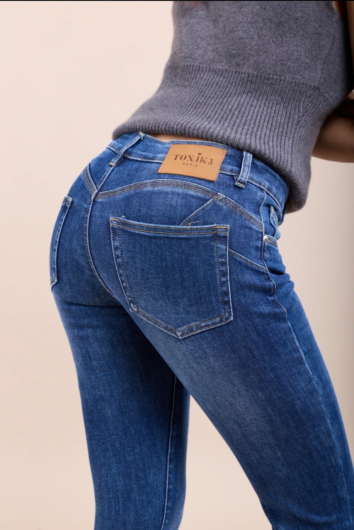Toxik Jogg Jeans Push-up  | Fall wash Blauw