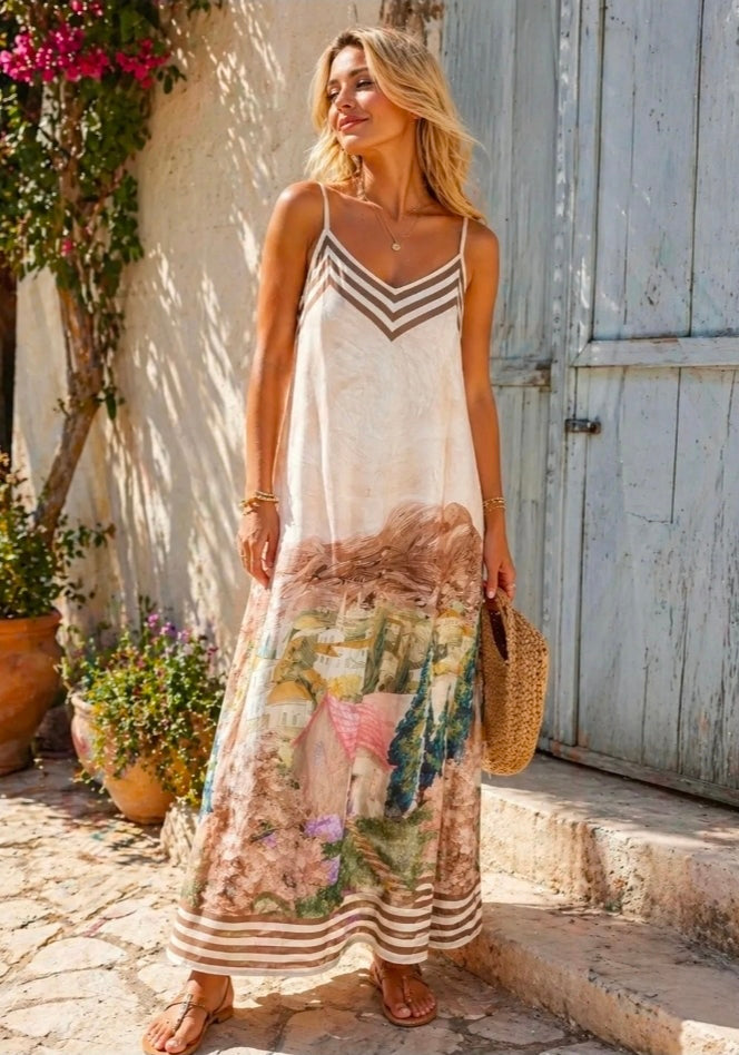 Jurk Saint Tropez Lang | Beige