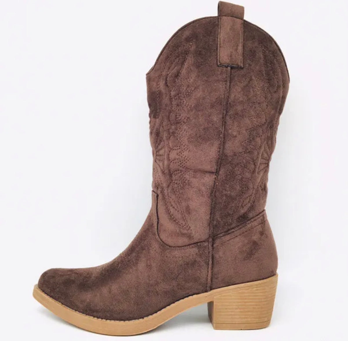 Cowboylaarzen SuedineI Bruin