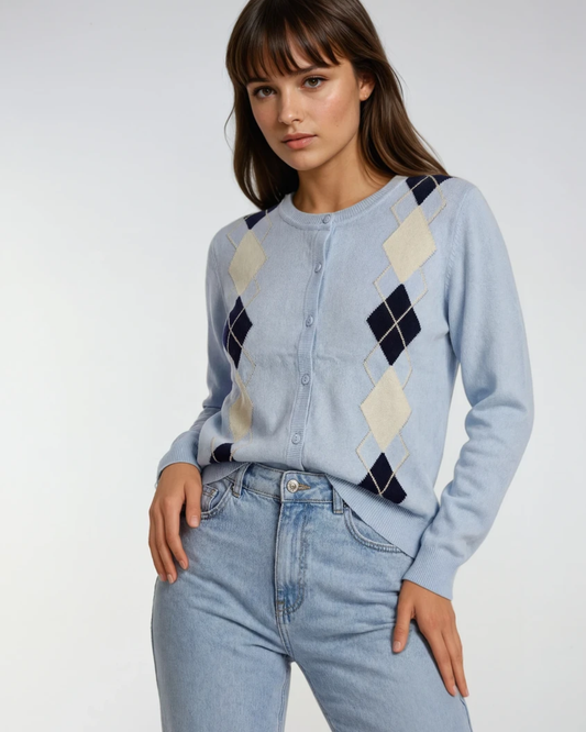 By clara vestje chique I Licht Blauw