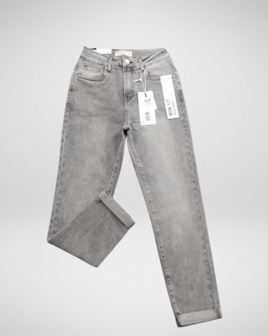 Mom Fit jeans I Grijs