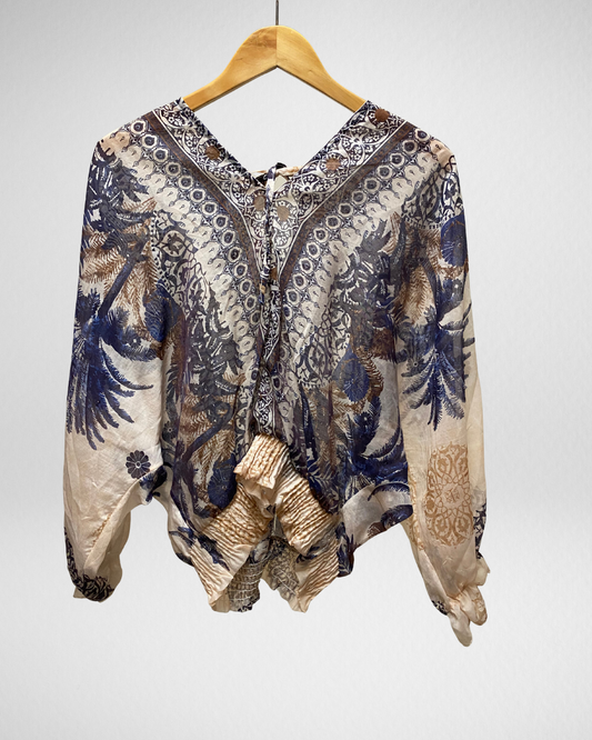 Blouse ibiza I Blauw