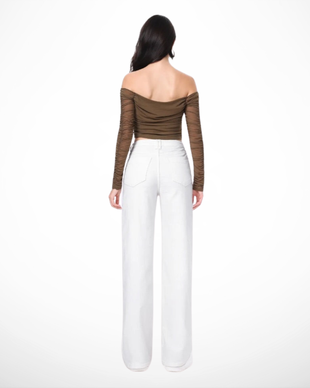 Hello miss Wide-Leg Dubbel zak | Wit