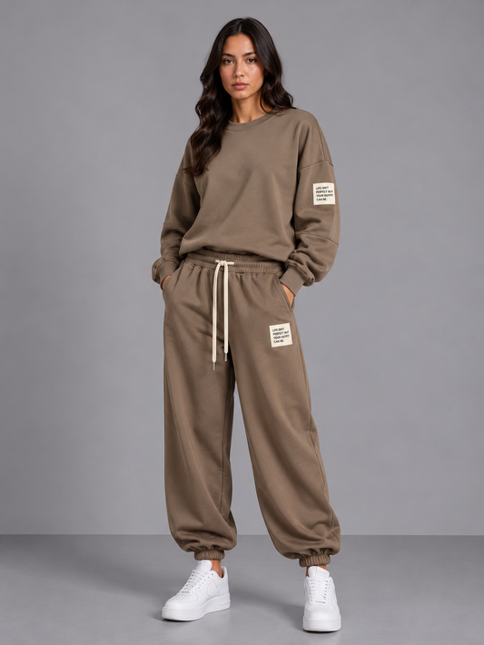 Comfy set badge I Taupe