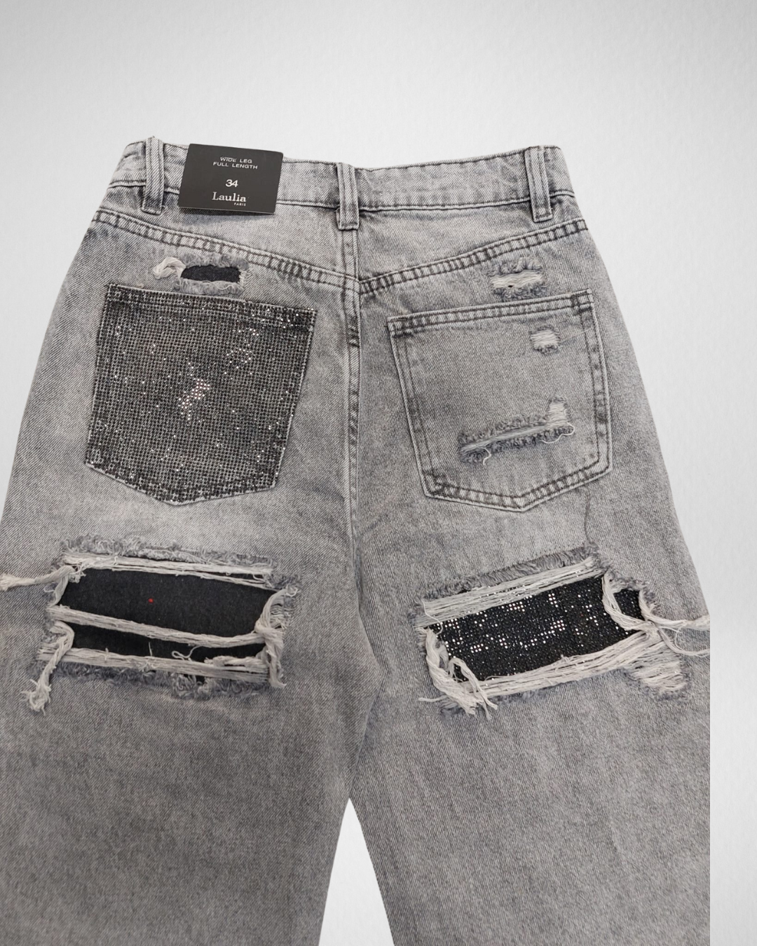 Jeans Sparkles I Grijs