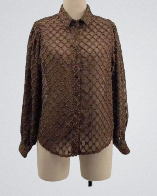 Blouse Londen | Bruin