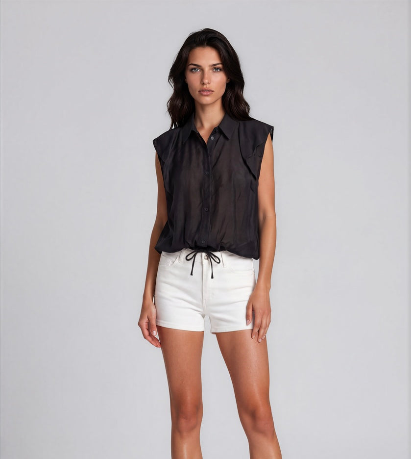 Blouse Balloon I Zwart
