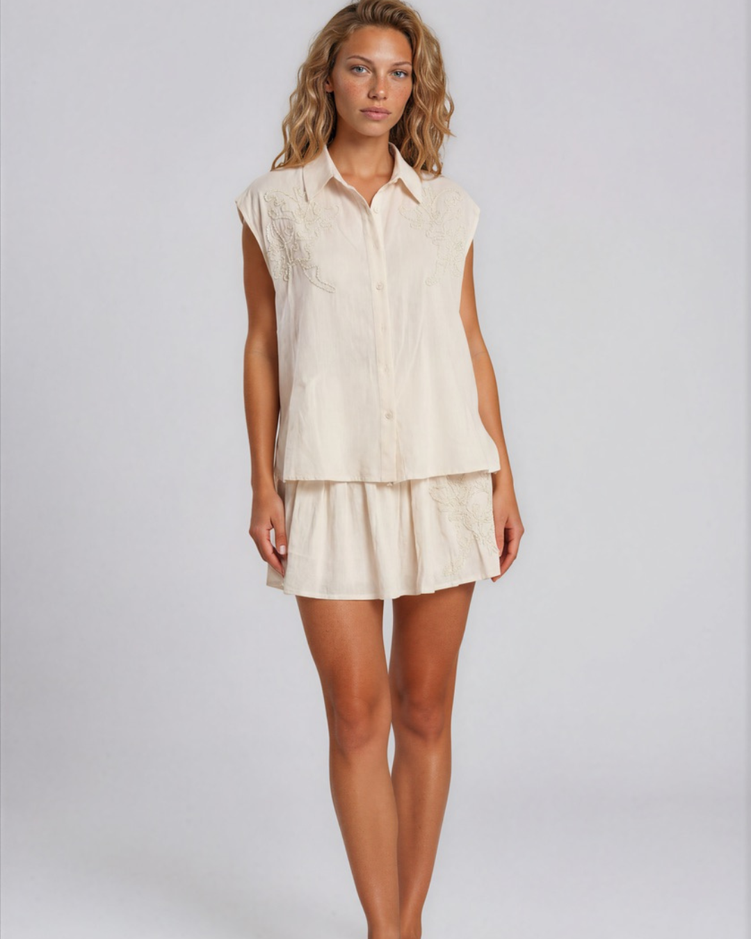 Tweedelig set Summer I Beige