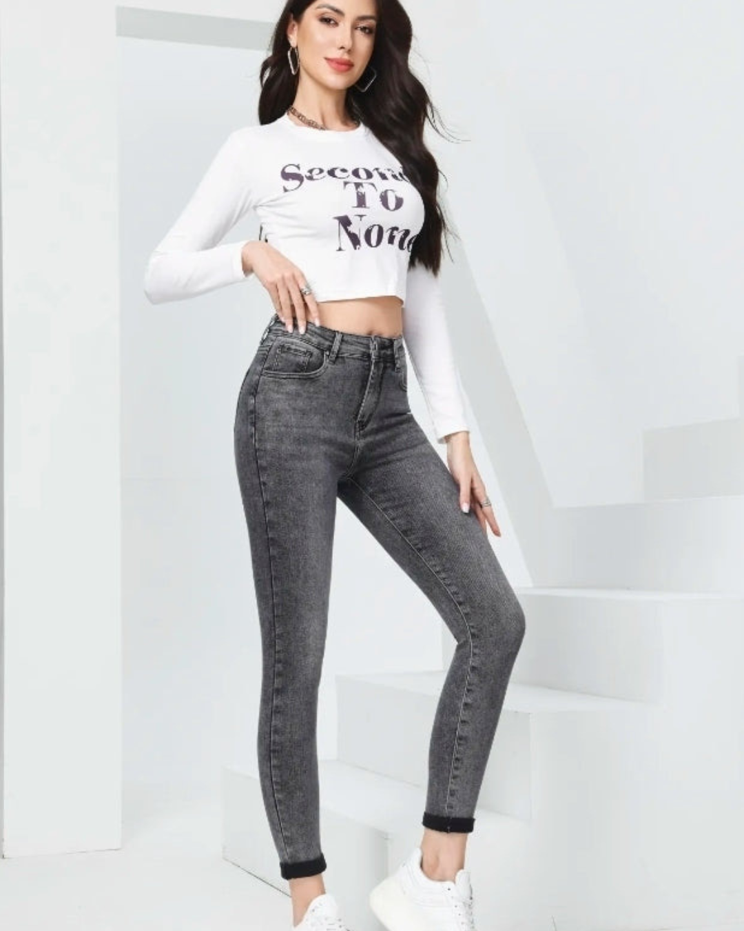 Hello miss Slim fit | Grijs