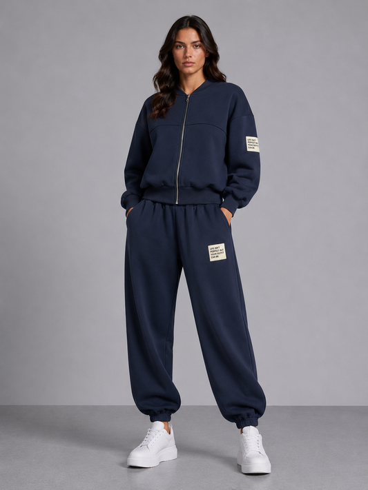 Comfy set badge Vest I Navy