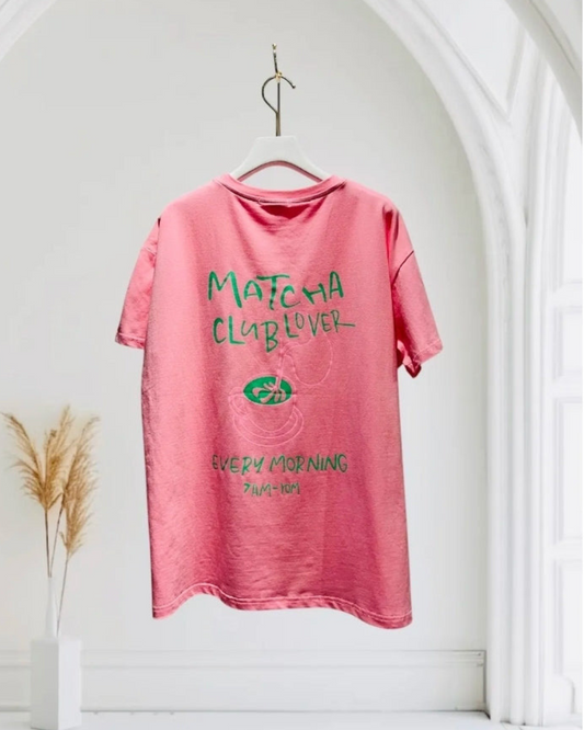 T-shirts Matcha clublover| Rose