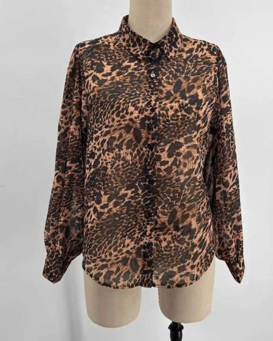 Blouse Flamant | Leopard print