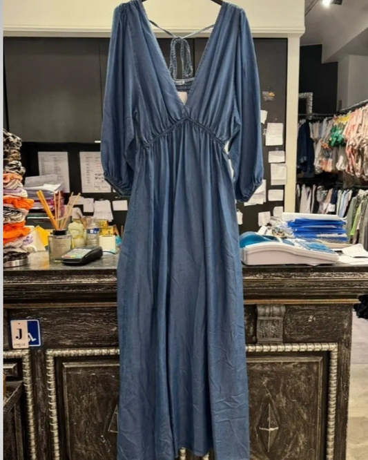 Jurk lang Jumelle | Blauw