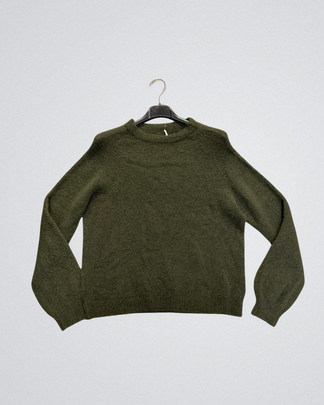 Trui Alpaca lange mouw | Army Groen