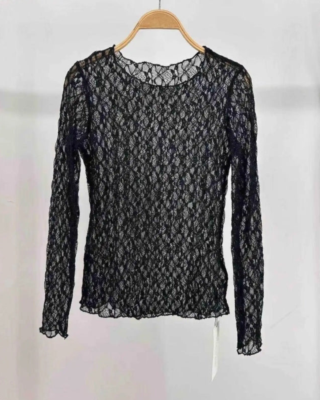 Transparant Top Flamant |Zwart