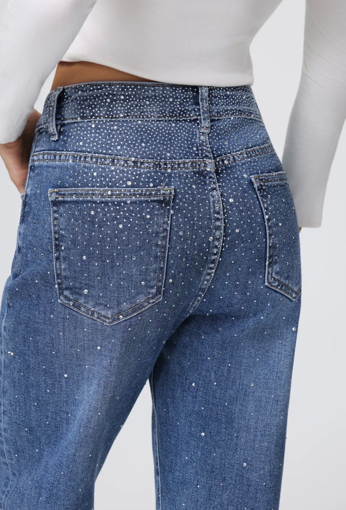 Balloon Jeans | Strass Fall wash