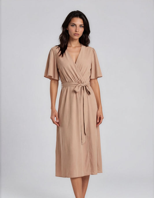 Jurk Gimme richery I Beige