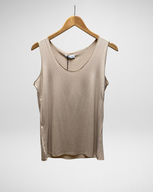 Top goude rand I Beige