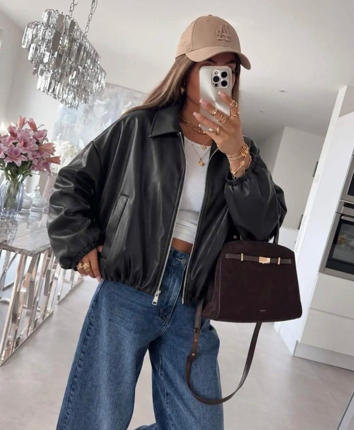 leatherlook Jas | Zwart